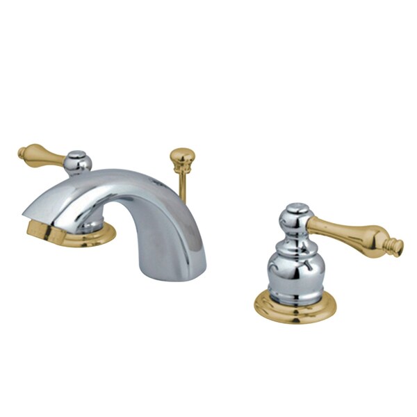 KB944AL Victorian Mini-Widespread Bathroom Faucet, Chrome/ Brass